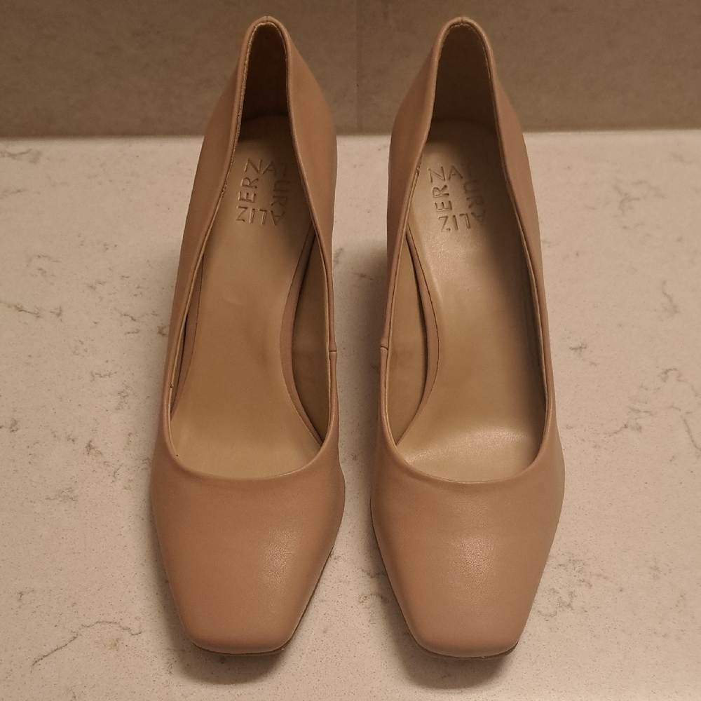 Naturalizer Nude Square Toe Heels